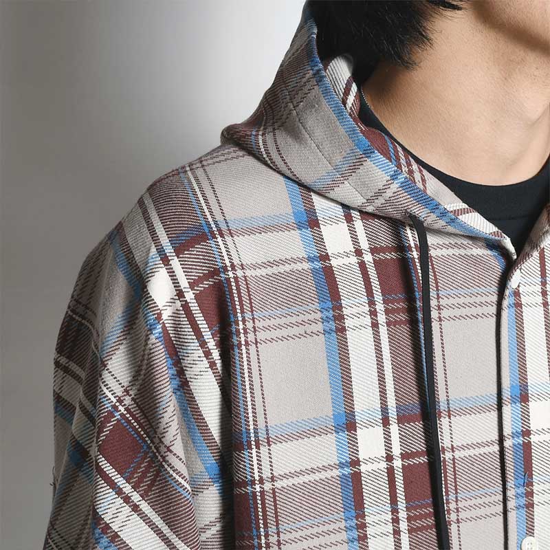 HOODED SHIRT -BR CHECK- | IN ONLINE STORE