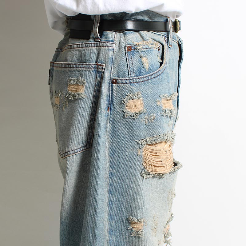 DENIM BORO BAGGIE PANTS -INDIGO- | IN ONLINE STORE