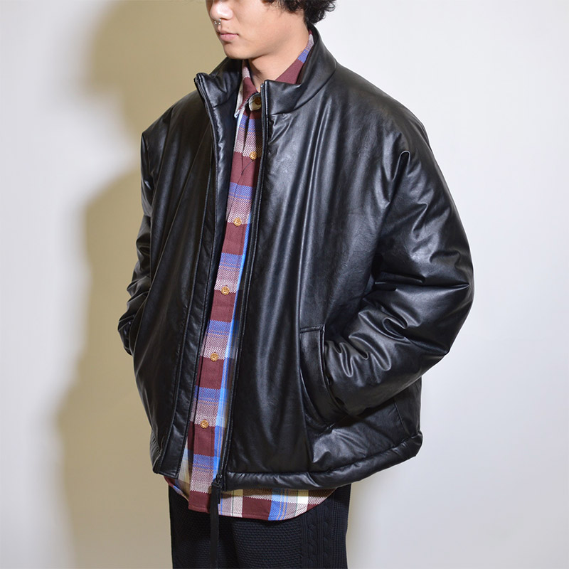 STAND COLLAR BLOUSON -BLACK- | IN ONLINE STORE