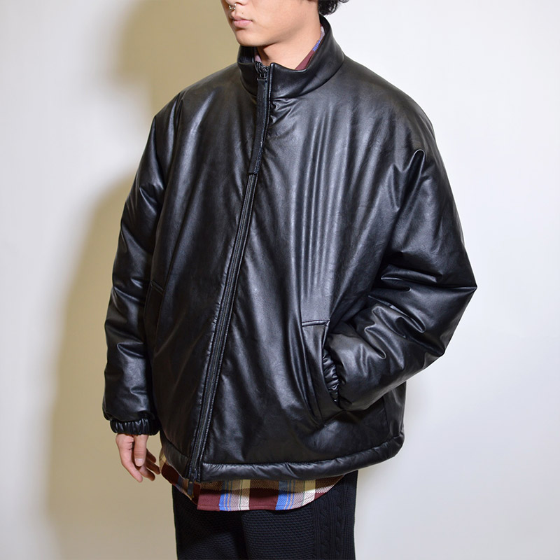 STAND COLLAR BLOUSON -BLACK- | IN ONLINE STORE