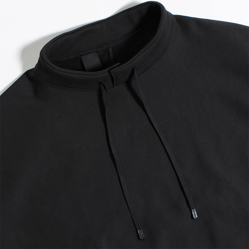 STANDNECK LONG SLEEVE T-SHIRT -BLACK- | IN ONLINE STORE