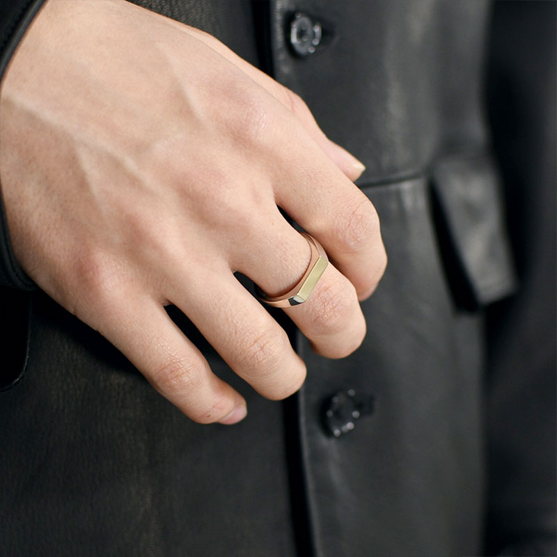 SQUARE RING -SILVER×GOLD- | IN ONLINE STORE