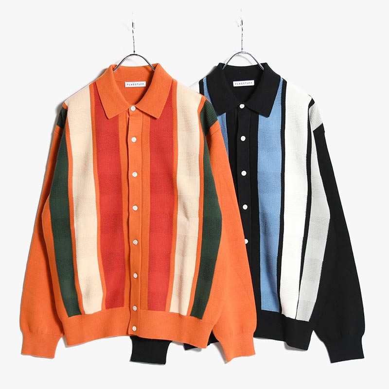 STRIPE KNIT CARDIGAN -2.COLOR- | IN ONLINE STORE
