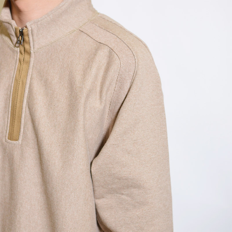 SOLID ZIP TOP -BEIGE- | IN ONLINE STORE