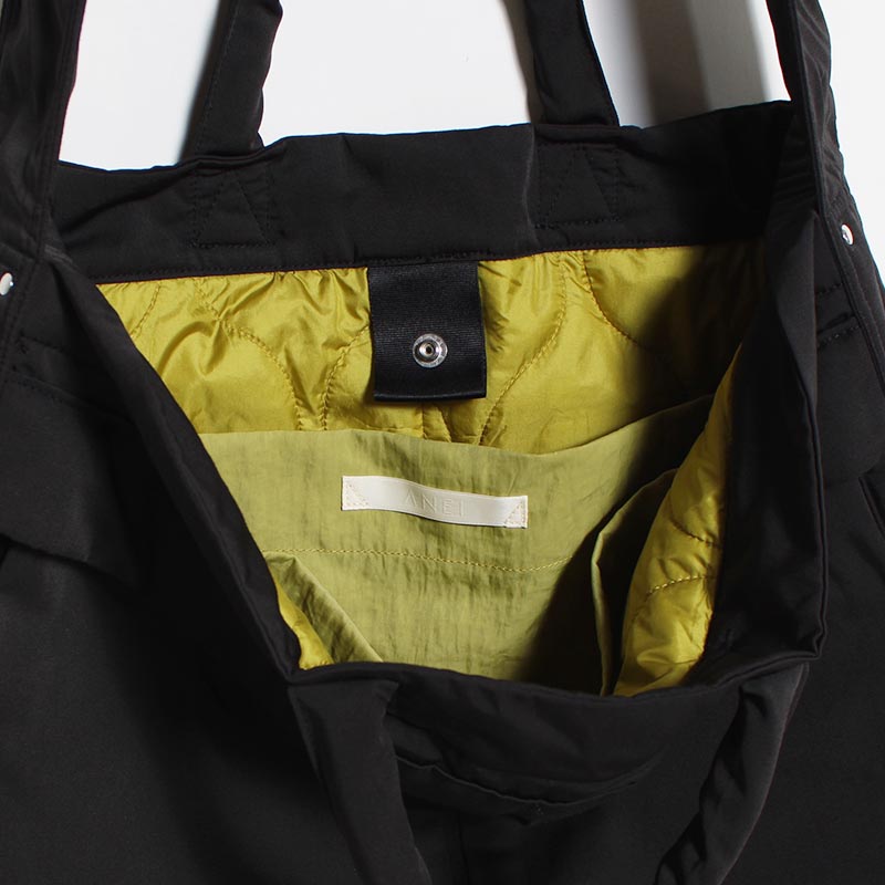 W.S.H TOTE 2-TONE QUILT -BLACK×LIME-