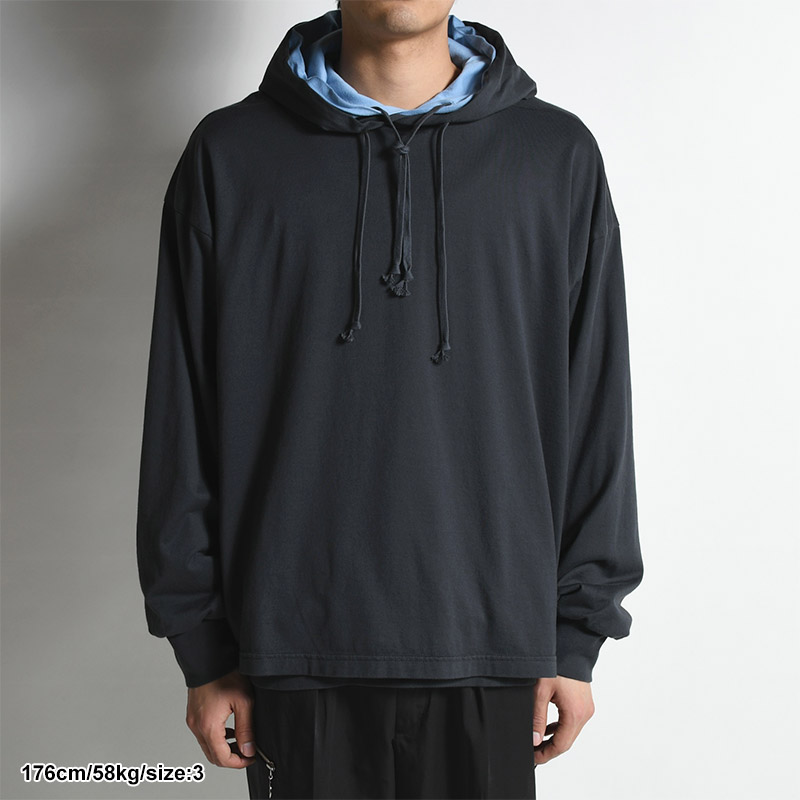 ROSTER HOODIE LAY -NAVY×SAXE-