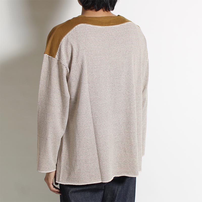 STRIPED BOATNECK -OFFWHITE-
