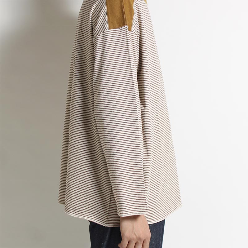 STRIPED BOATNECK -OFFWHITE-