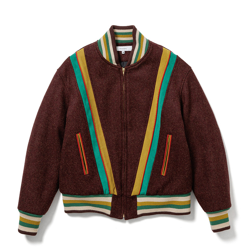 STADIUM JACKET "RASTA" -BORDEAUX-