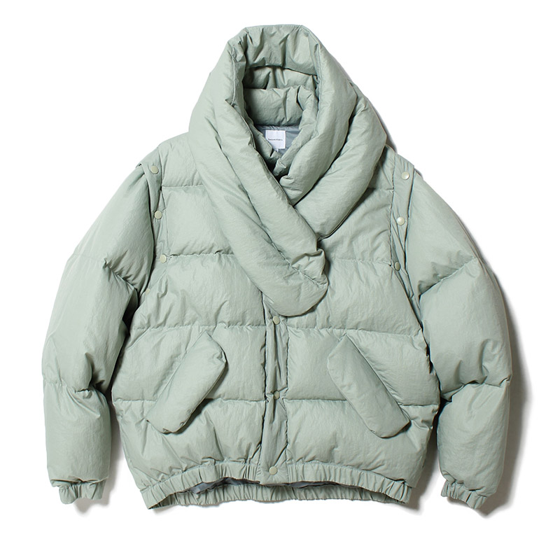 BACK TO THE DOWN JACKET -BLUE GRAY-