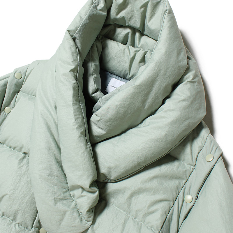 BACK TO THE DOWN JACKET -BLUE GRAY-