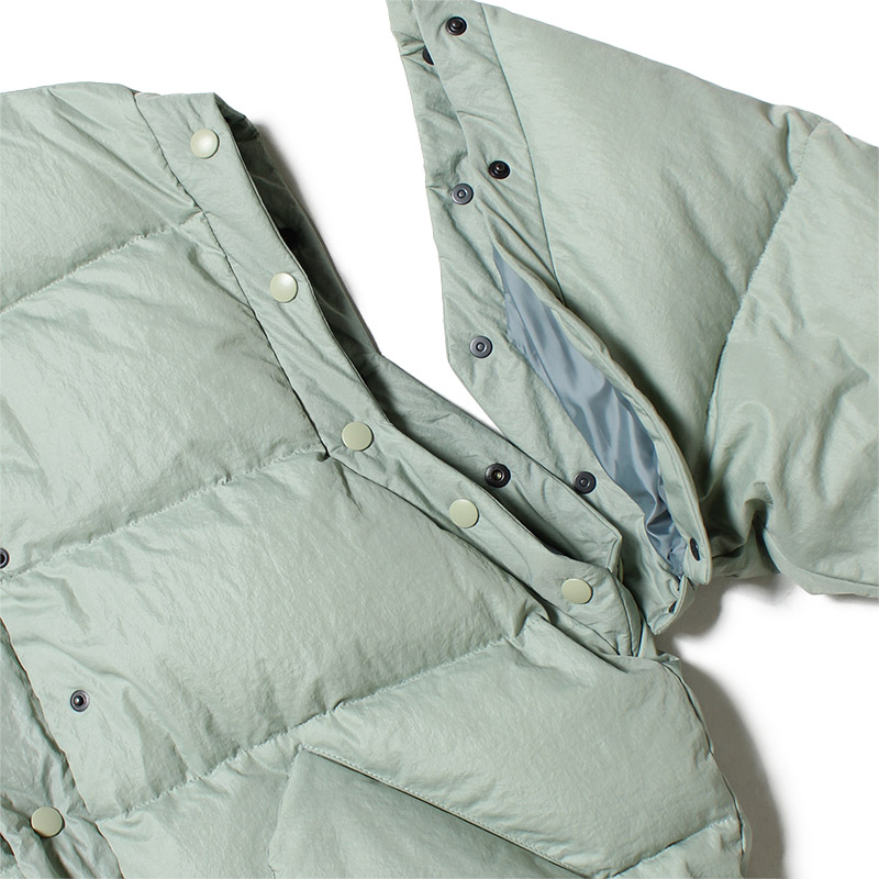 BACK TO THE DOWN JACKET -BLUE GRAY-