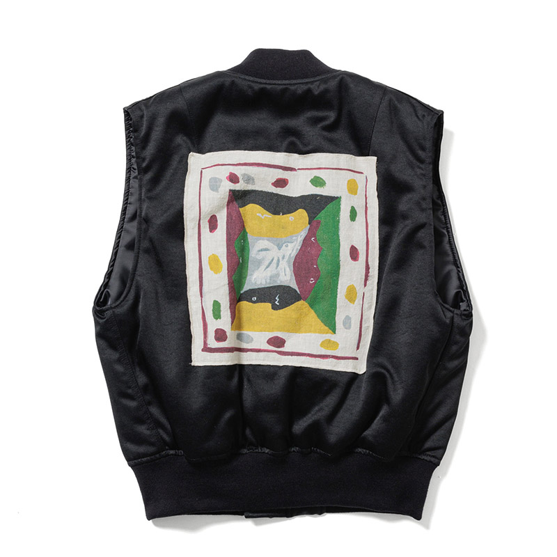 FLIGHT VEST "THE DOVE OF PEACE" -BLACK-