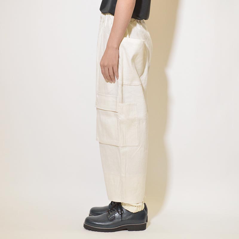 EASY CARGO PANTS -WHITE-