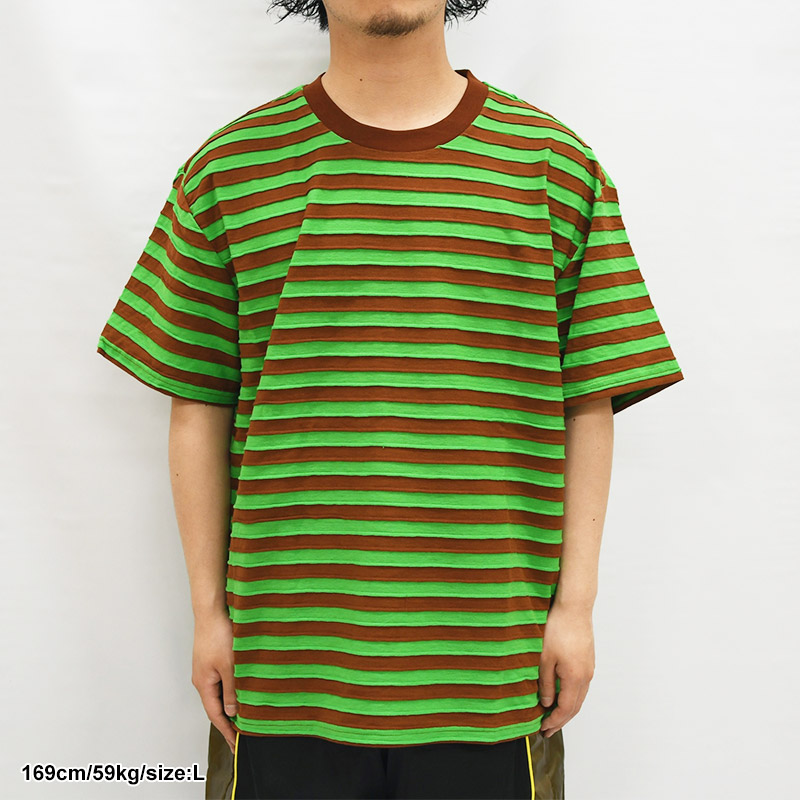 DENNY BLAINE STRIPED T-SHIRT -APPLE- | IN ONLINE STORE