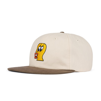 DUCK FACE 6PANEL HAT -NATURAL-