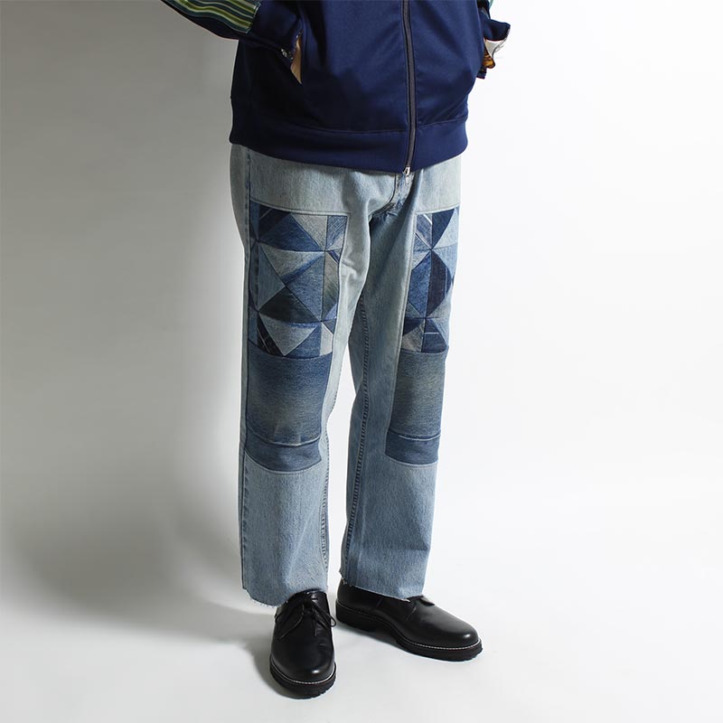 NY OLD PATCH DENIM PANTS TYPE-501 size:2 -BLUE- | IN ONLINE STORE