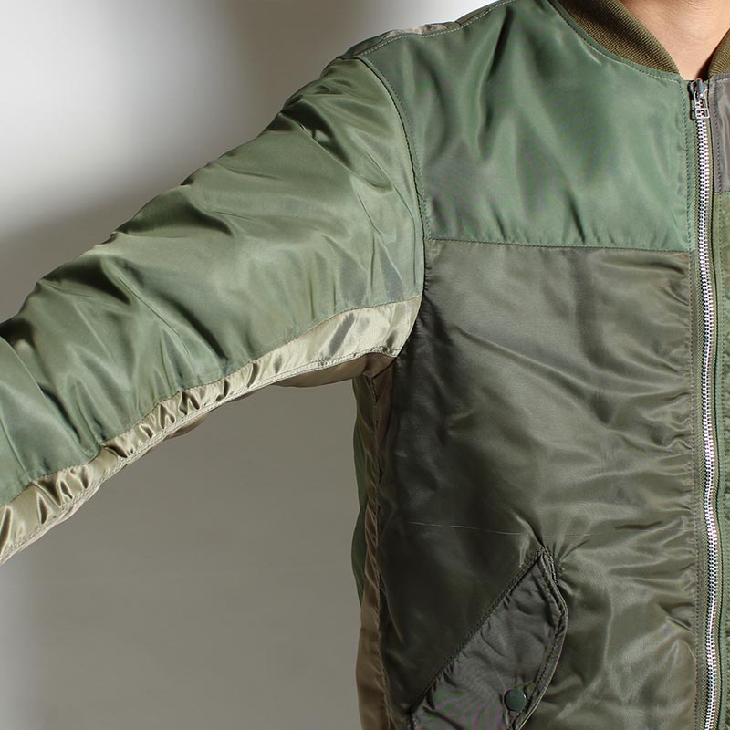 NY VINTAGE PATCH MA-1 JACKET -OLIVE A- | IN ONLINE STORE