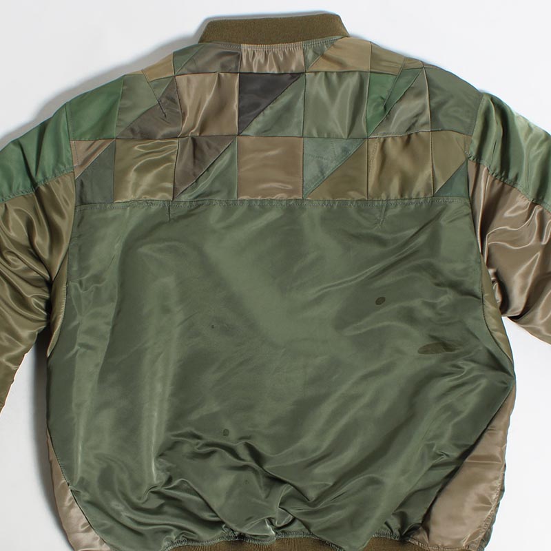 NY VINTAGE PATCH MA-1 JACKET -OLIVE A- | IN ONLINE STORE