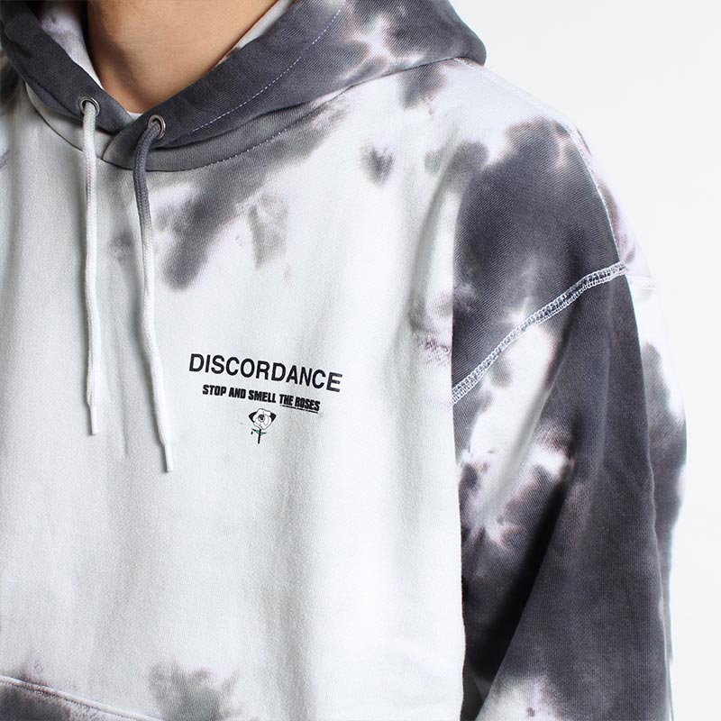 HAND DYEING HOODIE -WHITE-
