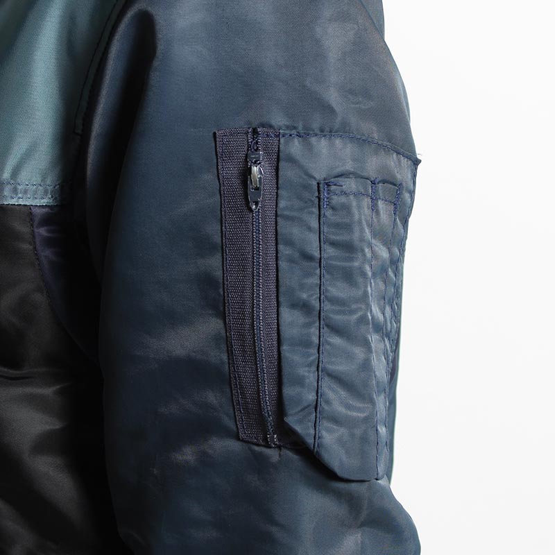 NY RE-CONSTRUCTED VINTAGE MA-1 JACKET -NAVY- | IN ONLINE STORE