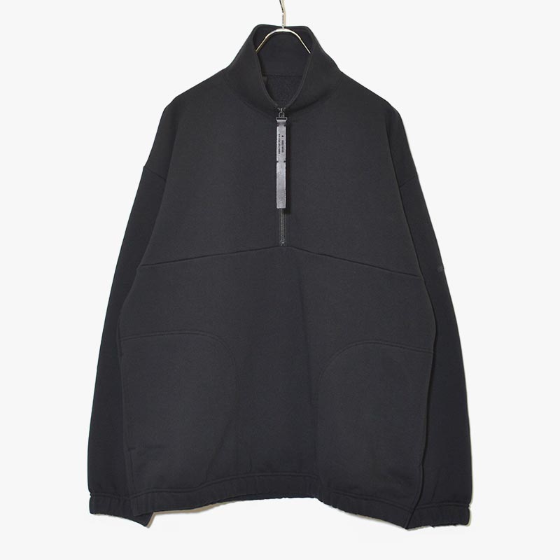 HALF ZIP BLOUSON -BLACK-