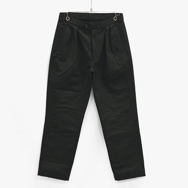TWO S TROUSERS -BLACK-