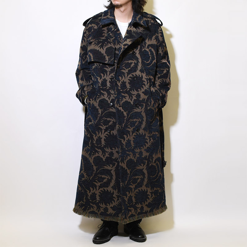 INK DYED GOBELIN TRENCH COAT -BLACK- | IN ONLINE STORE