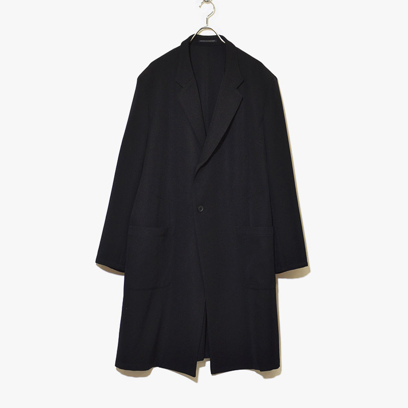 ARMY GABARDINE SINGLE SEMILONG JACKET-BLACK- | IN ONLINE STORE