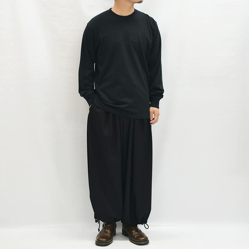 Yohji Yamamoto × NEW ERA LONG SLEEVE T-SHIRT -BLACK- | IN ONLINE STORE