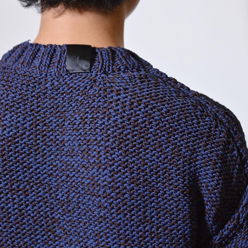 CREWNECK KNIT -NAVY-