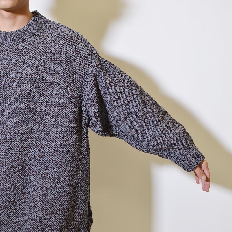 CREWNECK KNIT -CHARCOAL- | IN ONLINE STORE