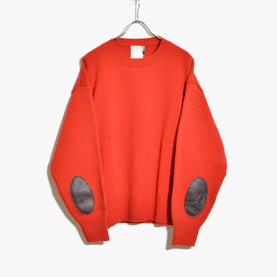 WRIST PATCH WIDE KNIT -RED-