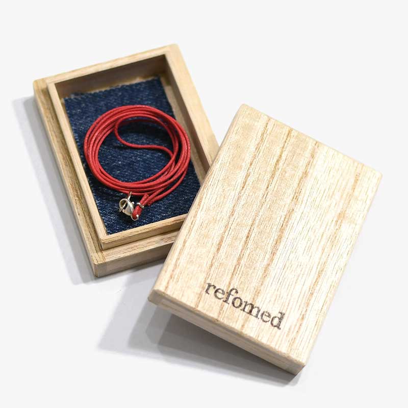 MOSQUITO COIL NECKLACE ROPE -RED-