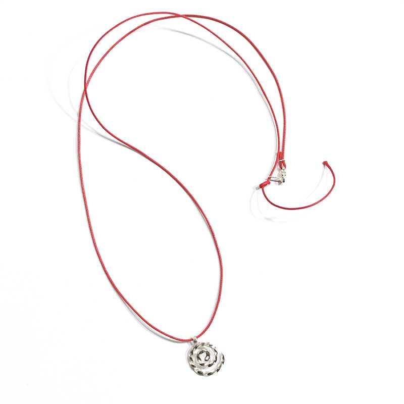 MOSQUITO COIL NECKLACE ROPE -RED-