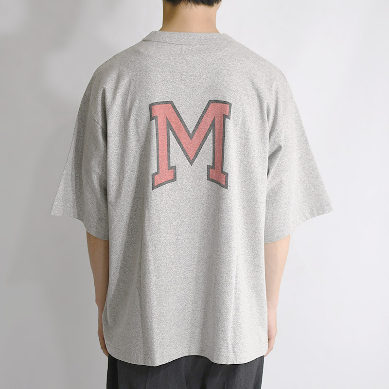 Cotton Rayon 88/12 Print Tee #A IT-M -HEATHER GREY- | IN ONLINE STORE