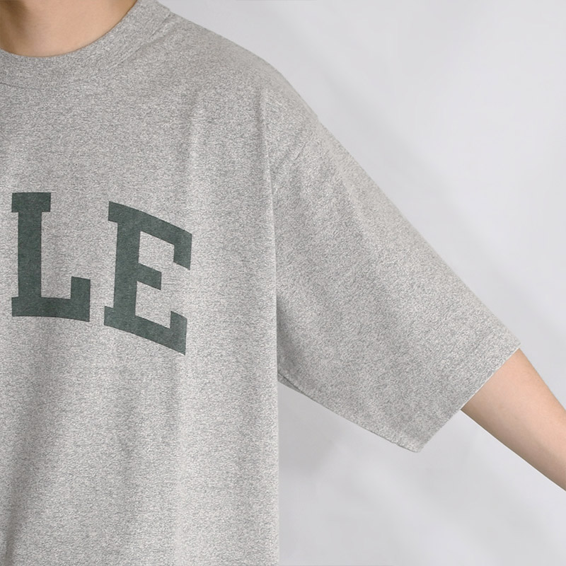 Cotton Rayon 88/12 Print Tee #B ALE-Y -HEATHER GREY- | IN ONLINE STORE
