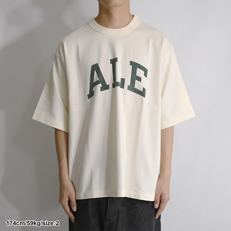 Cotton Rayon 88/12 Print Tee #B ALE-Y -IVORY- | IN ONLINE STORE