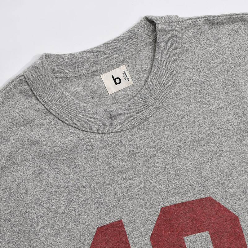 Cotton Rayon 88/12 Print Tee #D 12-88 -HEATHER GREY- | IN ONLINE STORE