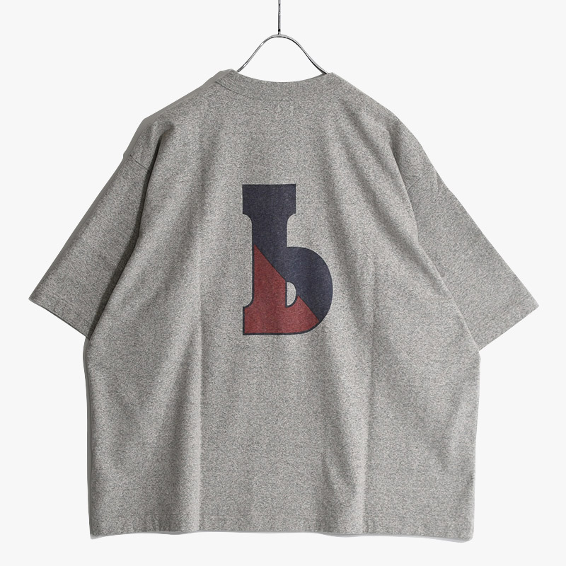 Cotton Rayon 88/12 Print Tee #E b-ROOTSTOCK -HEATHER GREY- | IN