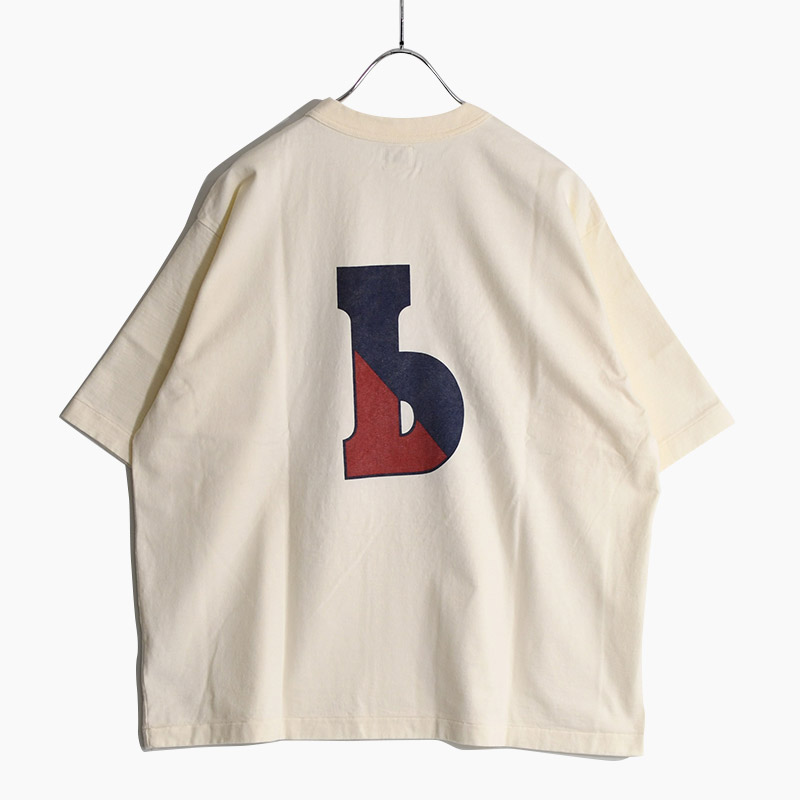 Cotton Rayon 88/12 Print Tee #E b-ROOTSTOCK -IVORY- | IN ONLINE STORE