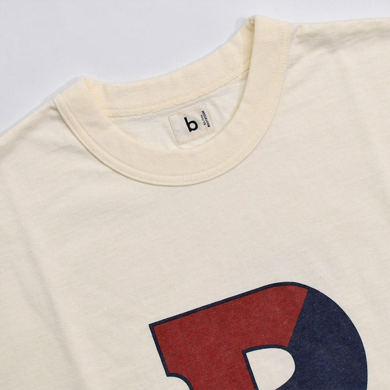 Cotton Rayon 88/12 Print Tee #E b-ROOTSTOCK -IVORY- | IN ONLINE STORE