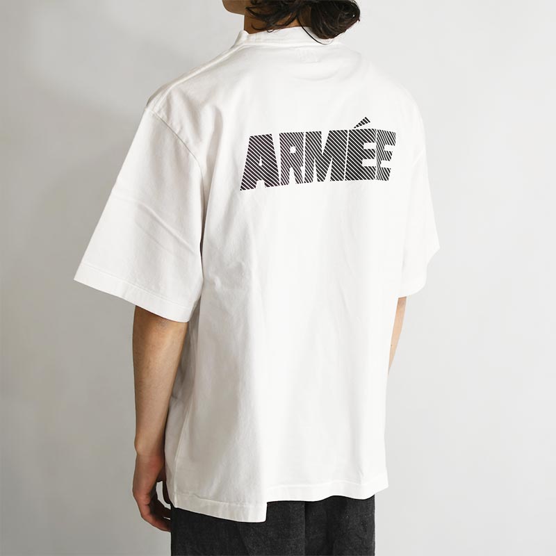 ARMEE Print Tee BIG -WHITE×BLACK- | IN ONLINE STORE