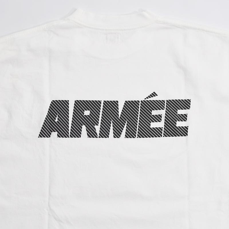 ARMEE Print Tee BIG -WHITE×BLACK- | IN ONLINE STORE