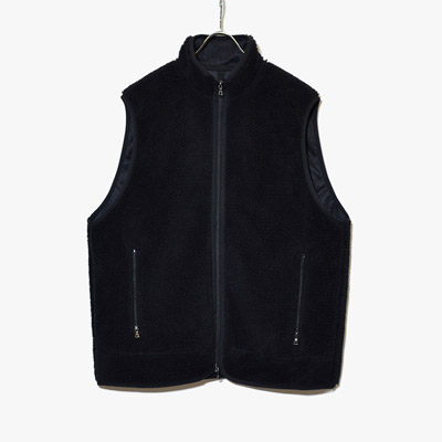 Recycle Boa Zip Vest -BLACK-