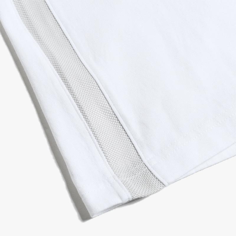 Karamiori Side Striped Sleeveless Top -WHITE-