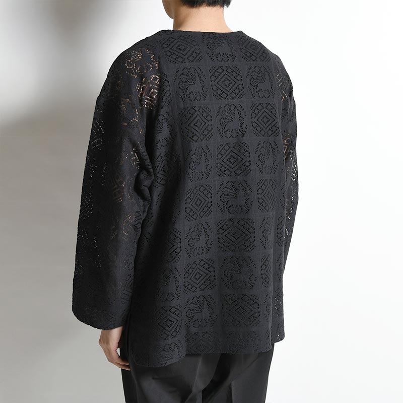 JHA LION LACE L/S SMOCK -BLACK- | IN ONLINE STORE