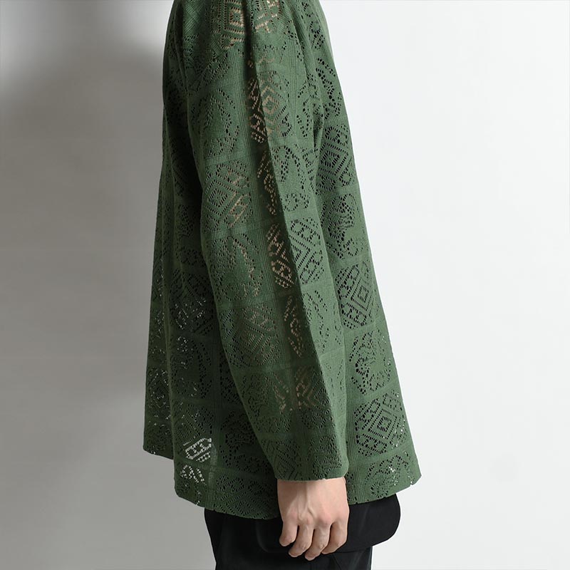 JHA LION LACE L/S SMOCK -GREEN-