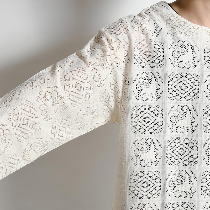 JHA LION LACE L/S SMOCK -NATURAL- | IN ONLINE STORE