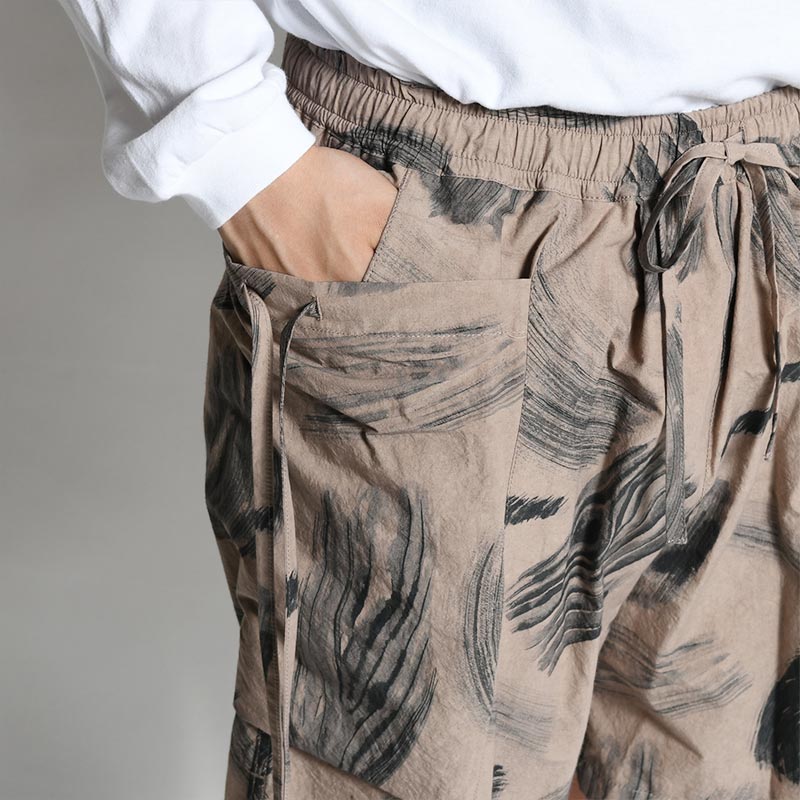 MOKUME STAMP SHORTS -BROWN-